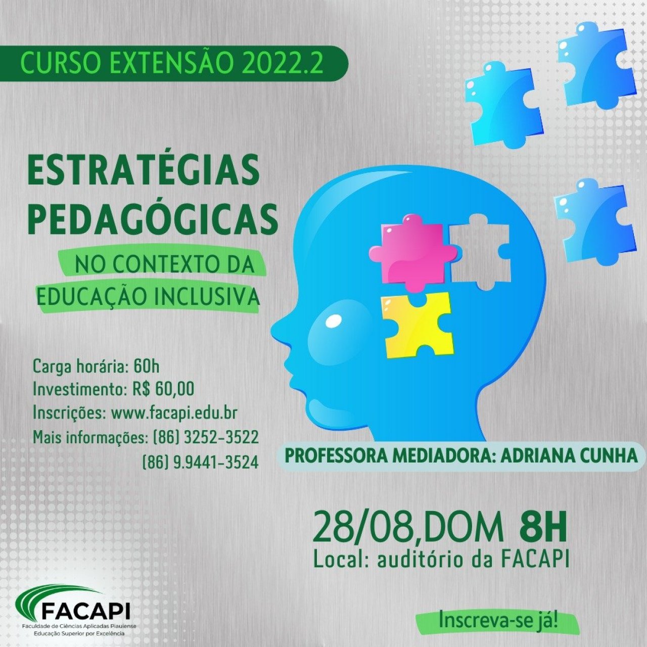 CURSO DE EXTENSÃO: ESTRATÉGIAS PEDAGÓGICAS NO CONTEXTO DA EDUCAÇÃO INCLUSIVA