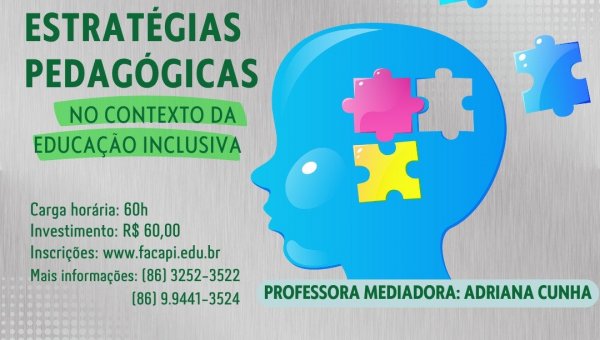 CURSO DE EXTENSÃO: ESTRATÉGIAS PEDAGÓGICAS NO CONTEXTO DA EDUCAÇÃO INCLUSIVA