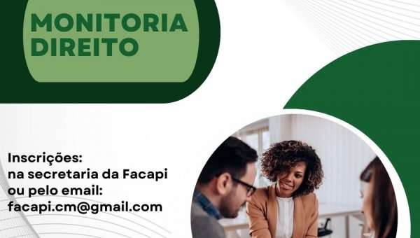 Monitoria para Curso Direito