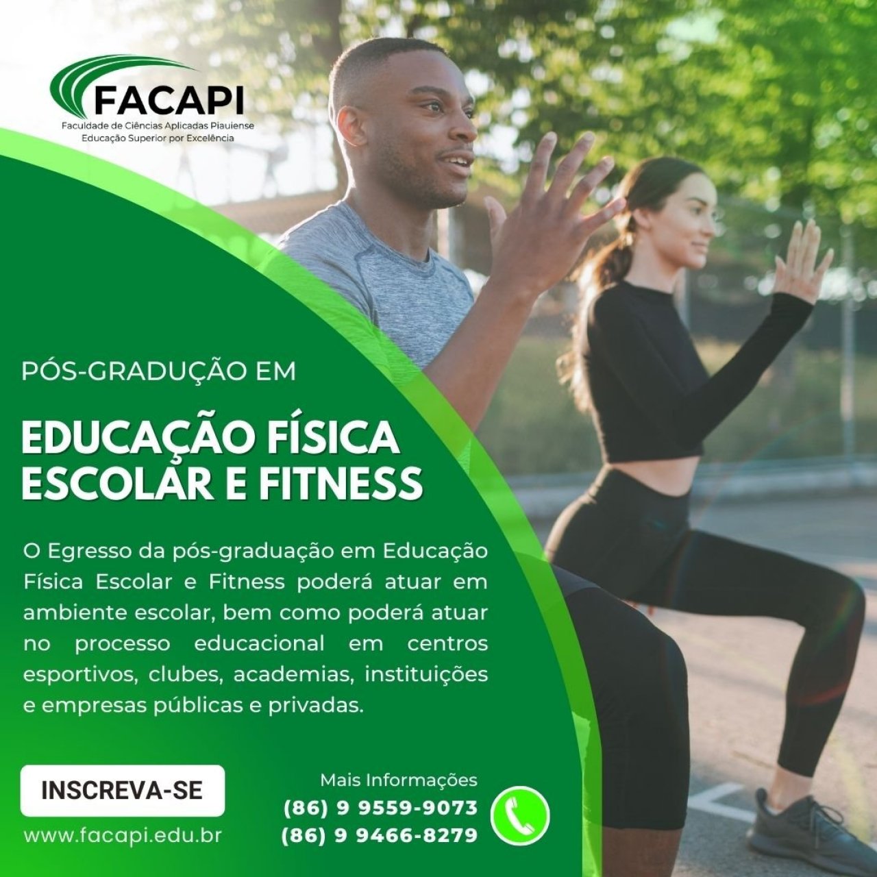 PÓS-GRADUAÇÃO EM EDUCAÇÃO FÍSICA ESCOLAR E FITNESS